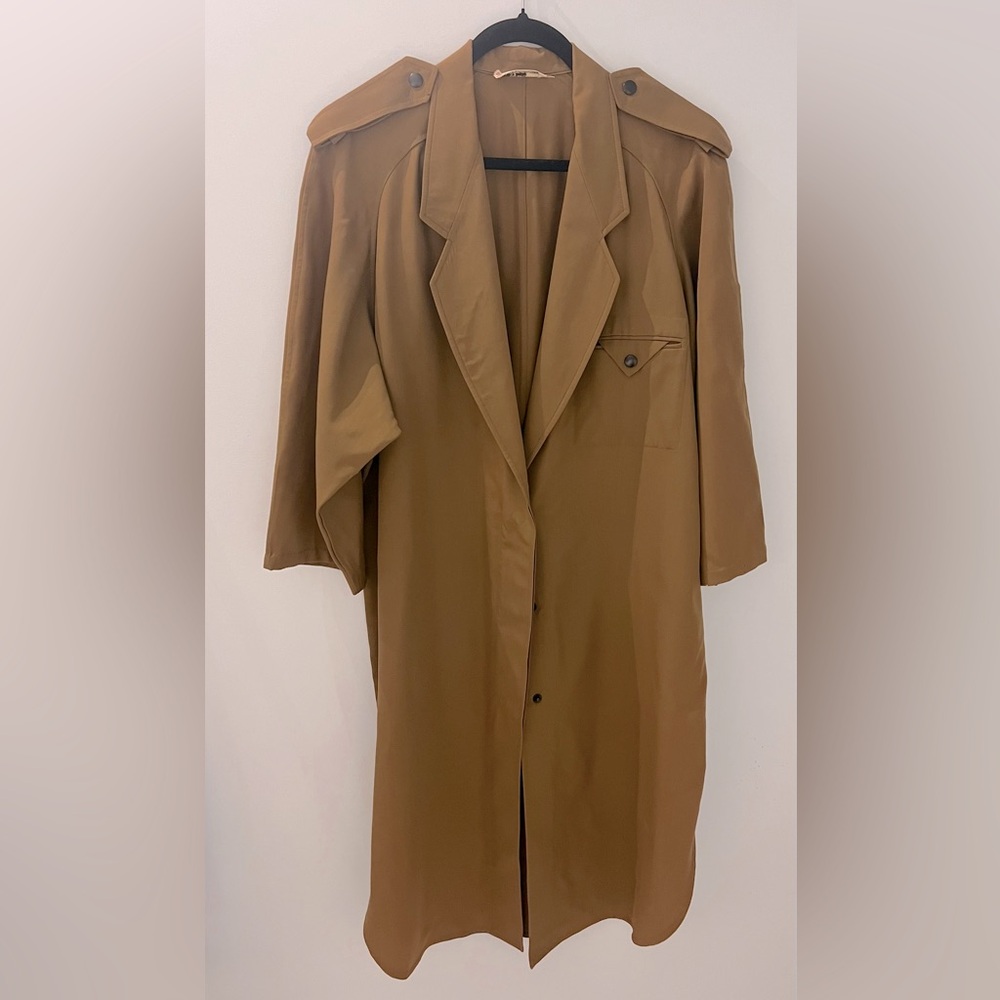 Vintage Tan Trench Coat